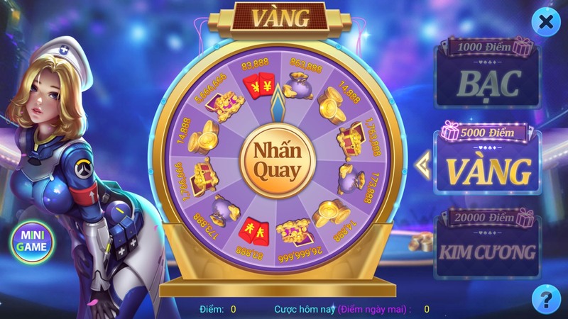 Vòng quay may mắn iwin