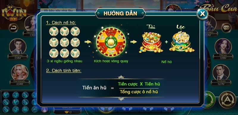 Cách tính nổ hũ khi chơi bầu cua tại cổng game đổi thưởng Iwin